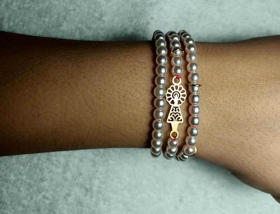 Pulsera virgen del pilar plata